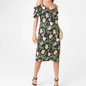 Club Monaco Floral Shoulder Dress